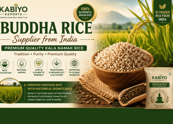 Buddha Rice Supplier from India – Premium Quality Kala Namak Rice by Kabiyo Exports