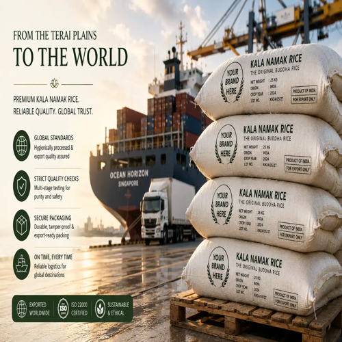 Kala Namak Rice Exporter India Buddha Rice Supplier & Private Label Manufacturer