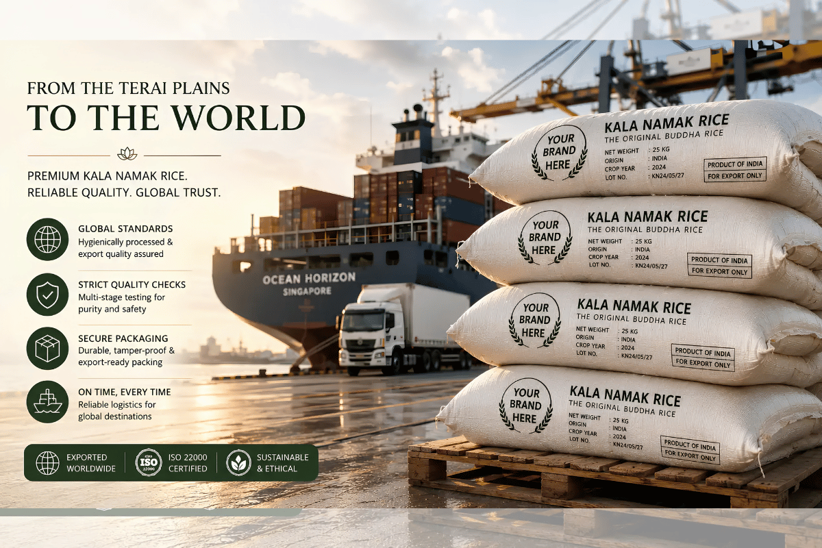 Kala Namak Rice Exporter from India – Premium Quality Rice by Kabiyo Exports