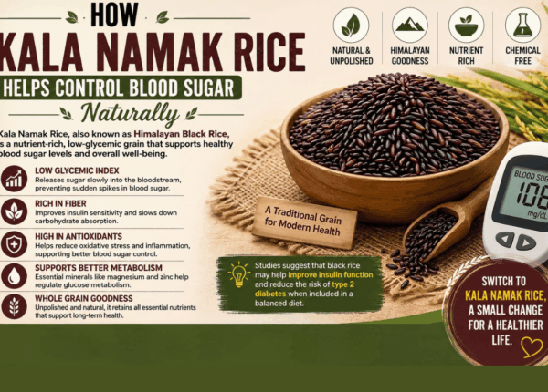 How Kala Namak Rice Helps Control Blood Sugar Naturally