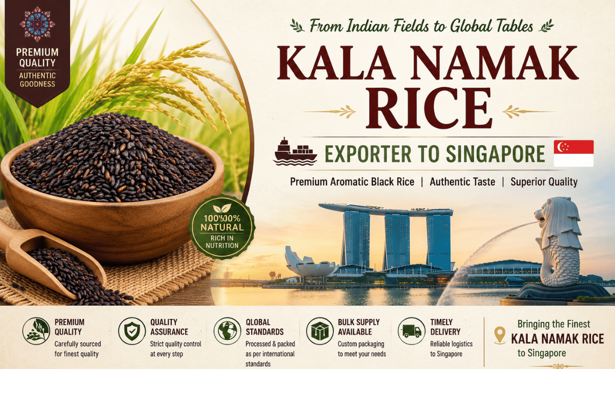 Kala Namak Rice Exporter to Singapore