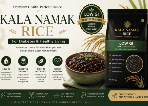 Kala Namak Rice for Diabetes: Low GI Rice That Supports Healthy Blood Sugar