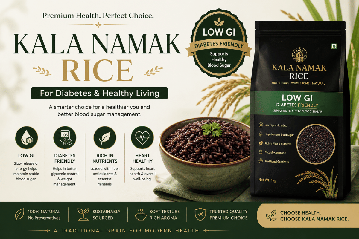 Kala Namak Rice for Diabetes: Low GI Rice That Supports Healthy Blood Sugar