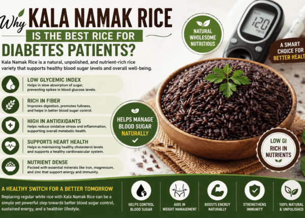 Why Kala Namak Rice is the Best Rice for Diabetes Patients?