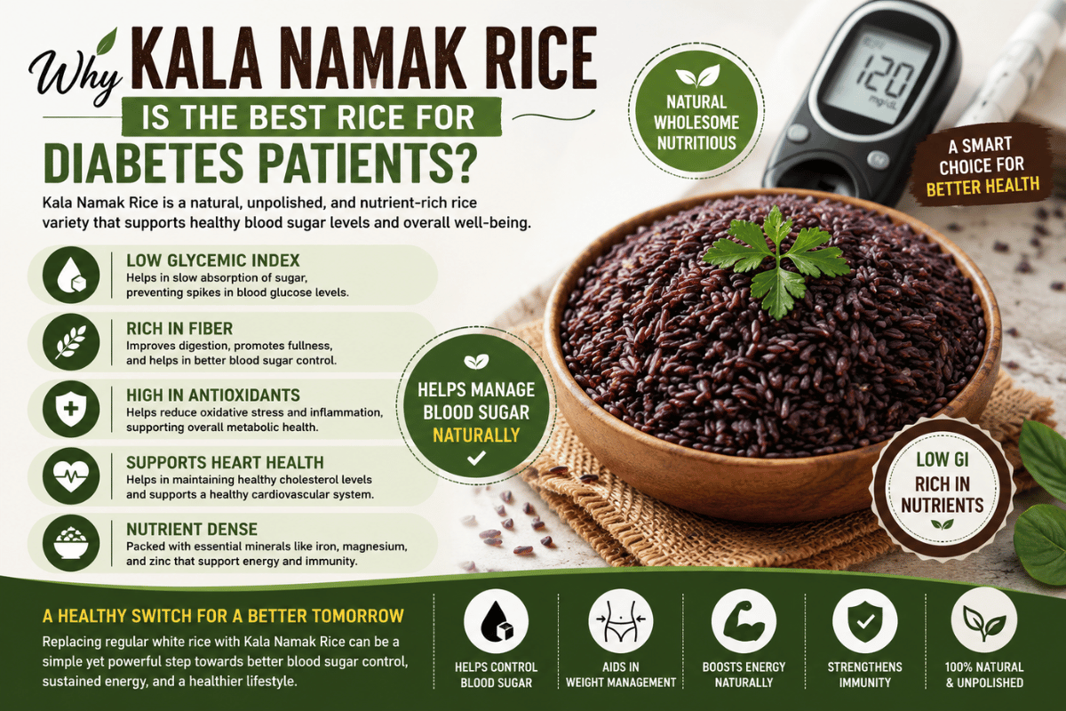 Why Kala Namak Rice is the Best Rice for Diabetes Patients?